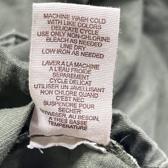 Free People We The Free Utility Parka Faux Fur-Trimmed Boho Olive Jacket L NWOT - Picture 14 of 14